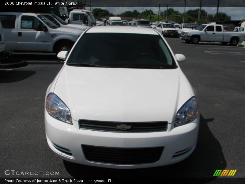 White / Gray 2008 Chevrolet Impala LT