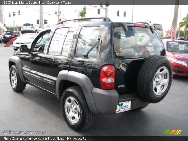 Black Clearcoat / Taupe 2003 Jeep Liberty Sport
