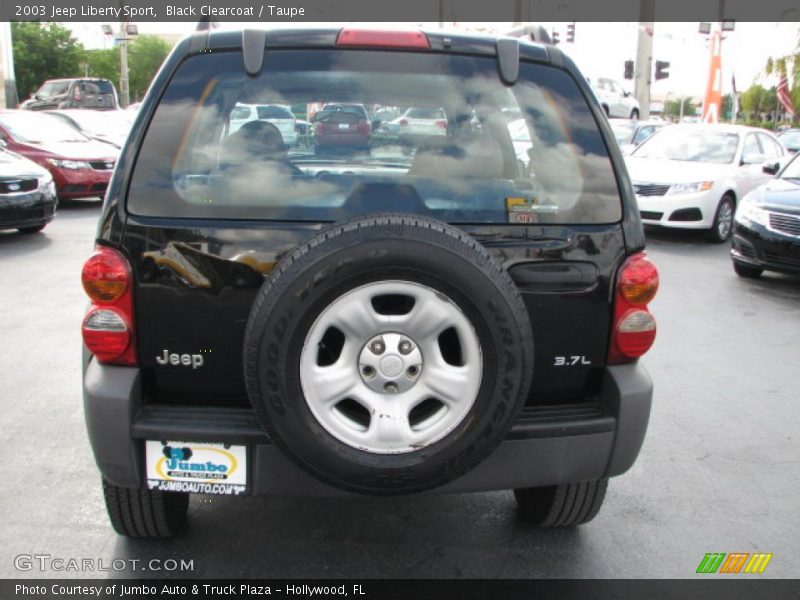 Black Clearcoat / Taupe 2003 Jeep Liberty Sport