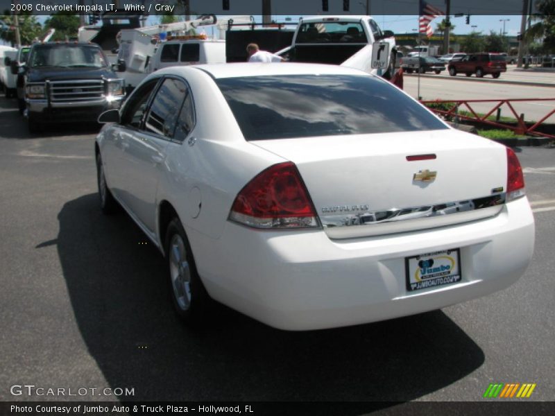 White / Gray 2008 Chevrolet Impala LT