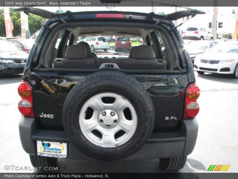 Black Clearcoat / Taupe 2003 Jeep Liberty Sport