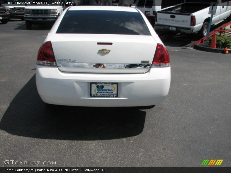 White / Gray 2008 Chevrolet Impala LT