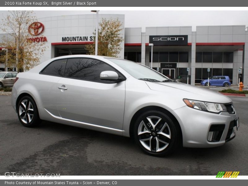 Bright Silver / Black Sport 2010 Kia Forte Koup SX