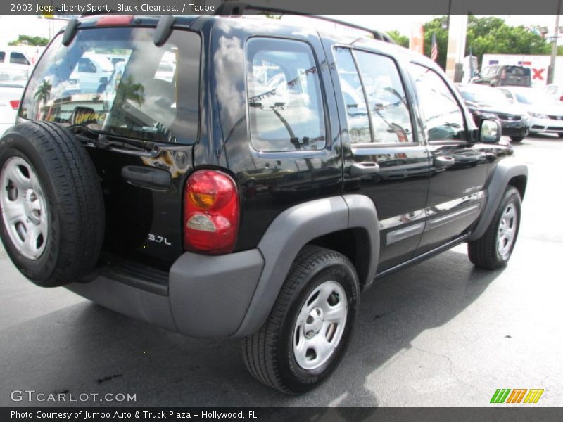 Black Clearcoat / Taupe 2003 Jeep Liberty Sport
