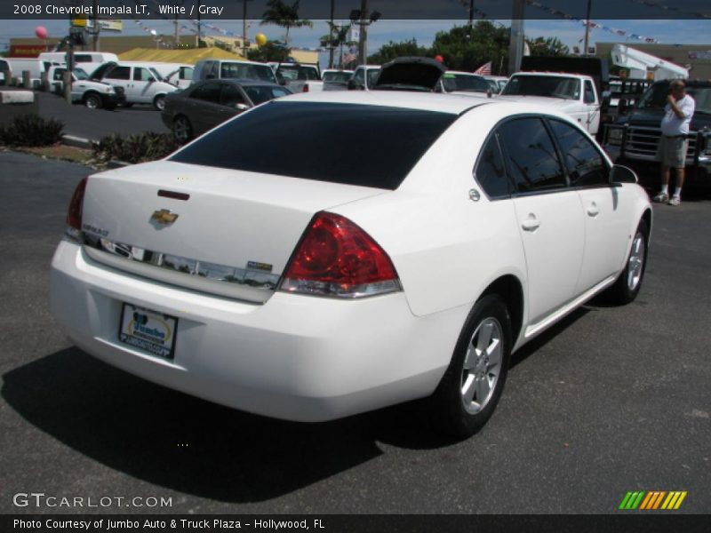 White / Gray 2008 Chevrolet Impala LT
