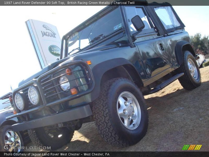 British Racing Green Metallic / Charcoal Twill 1997 Land Rover Defender 90 Soft Top