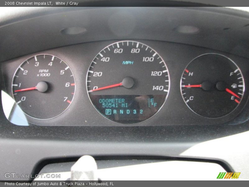 White / Gray 2008 Chevrolet Impala LT