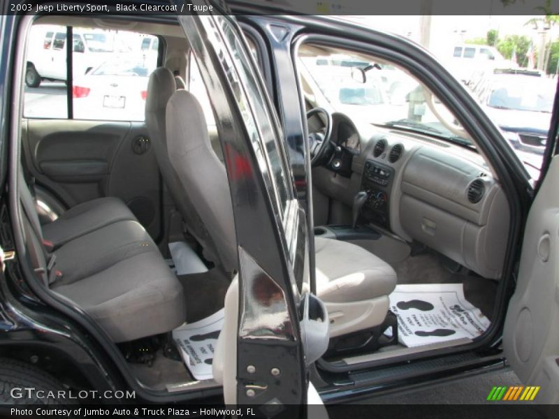 Black Clearcoat / Taupe 2003 Jeep Liberty Sport