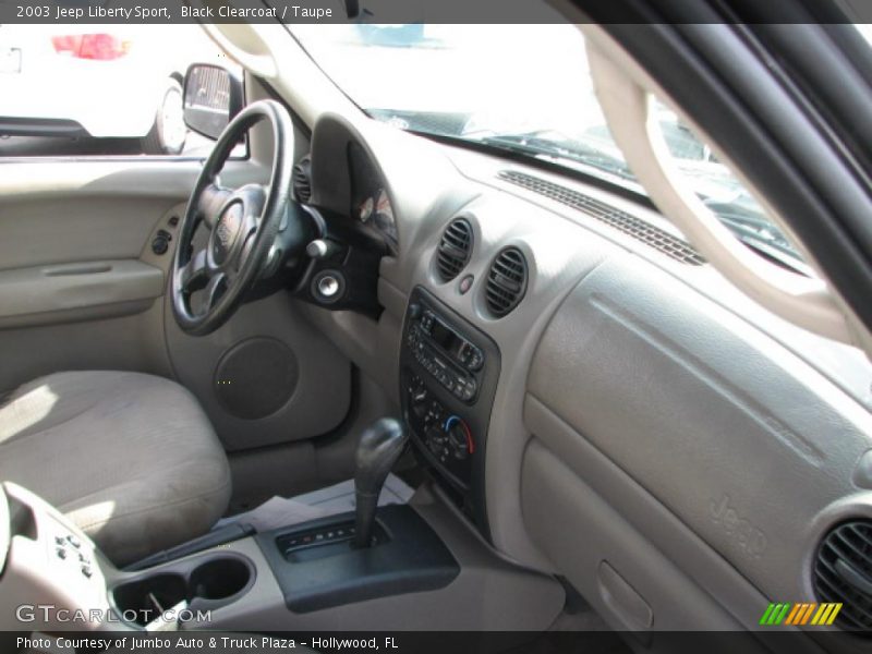 Black Clearcoat / Taupe 2003 Jeep Liberty Sport