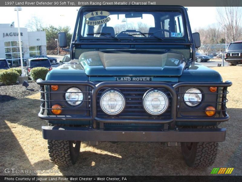 British Racing Green Metallic / Charcoal Twill 1997 Land Rover Defender 90 Soft Top
