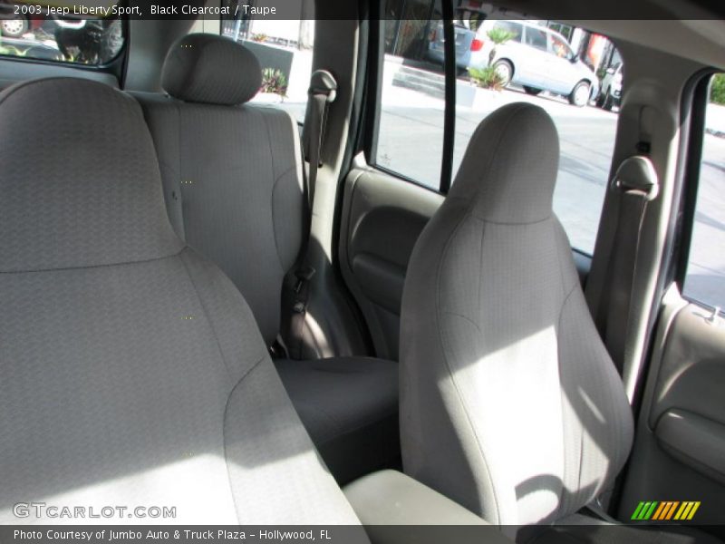Black Clearcoat / Taupe 2003 Jeep Liberty Sport