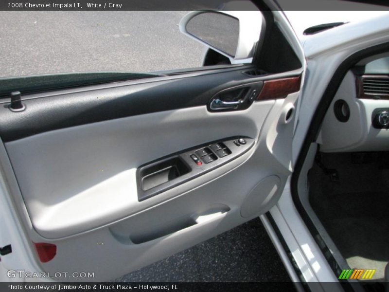 White / Gray 2008 Chevrolet Impala LT