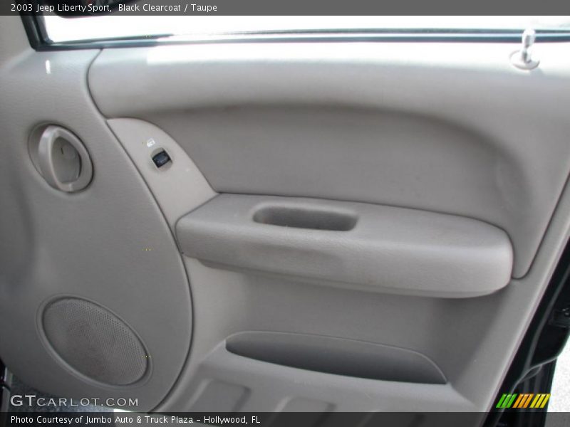Black Clearcoat / Taupe 2003 Jeep Liberty Sport