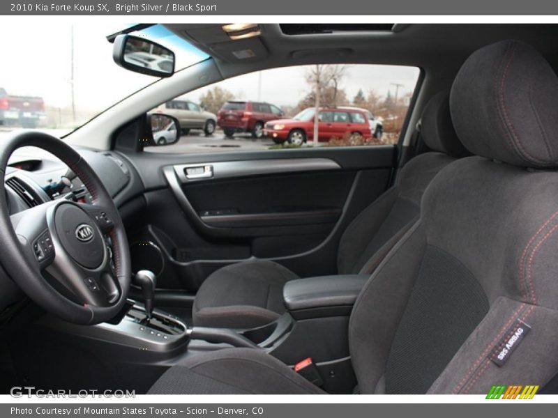 Bright Silver / Black Sport 2010 Kia Forte Koup SX