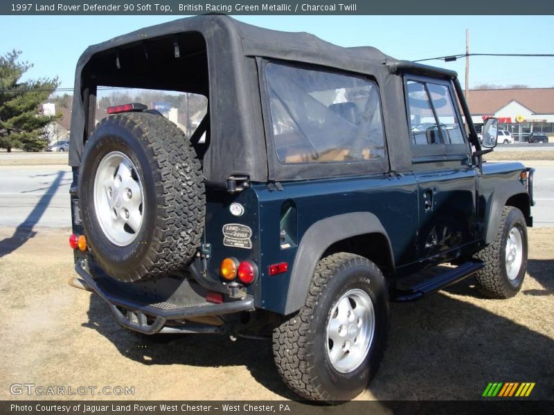 British Racing Green Metallic / Charcoal Twill 1997 Land Rover Defender 90 Soft Top