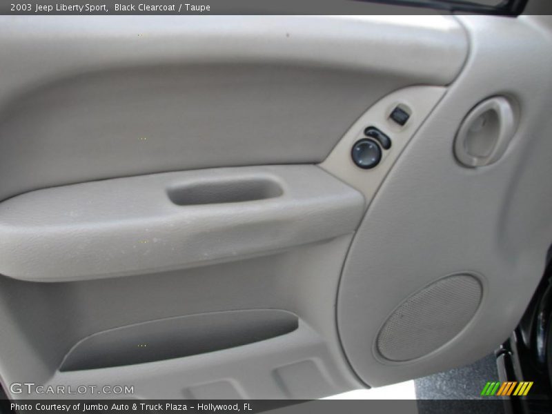 Black Clearcoat / Taupe 2003 Jeep Liberty Sport