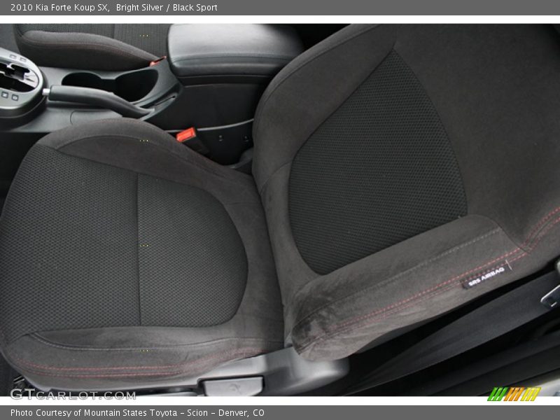 Bright Silver / Black Sport 2010 Kia Forte Koup SX
