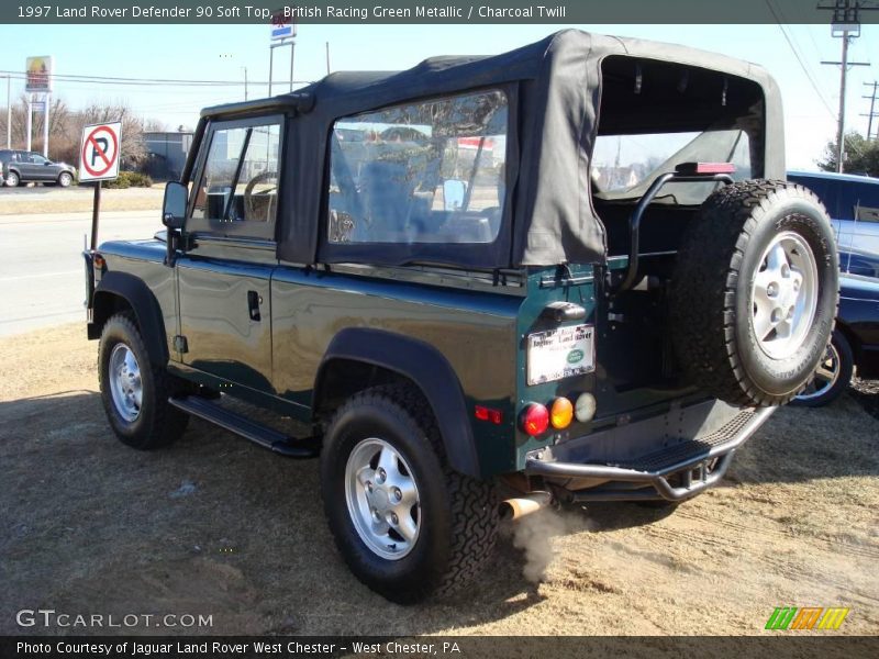 British Racing Green Metallic / Charcoal Twill 1997 Land Rover Defender 90 Soft Top