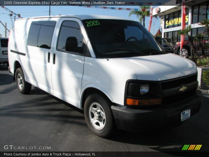 Summit White / Medium Dark Pewter 2005 Chevrolet Express 1500 Cargo Van