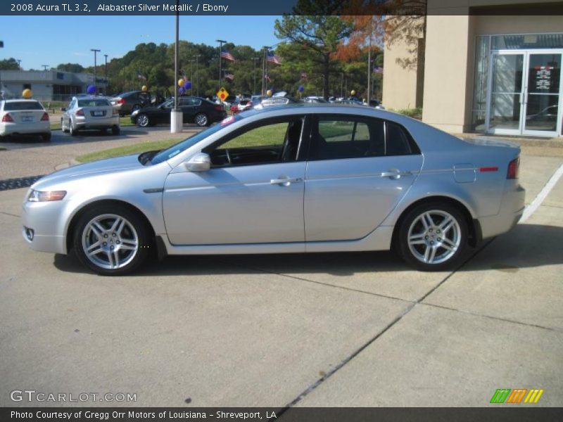 Alabaster Silver Metallic / Ebony 2008 Acura TL 3.2