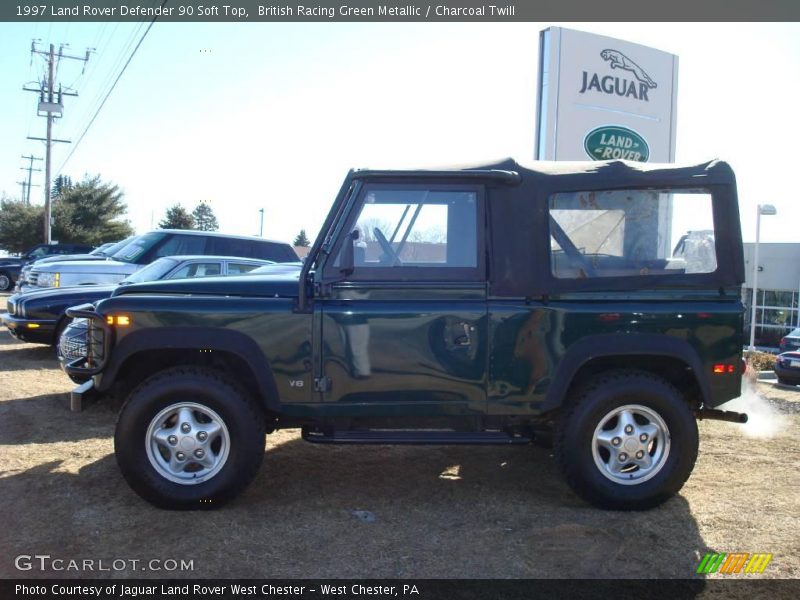 British Racing Green Metallic / Charcoal Twill 1997 Land Rover Defender 90 Soft Top