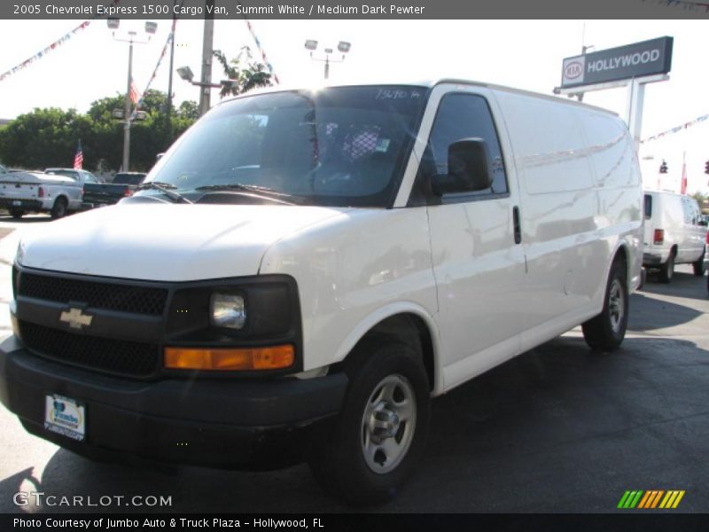 Summit White / Medium Dark Pewter 2005 Chevrolet Express 1500 Cargo Van