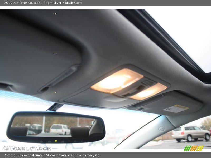 Bright Silver / Black Sport 2010 Kia Forte Koup SX