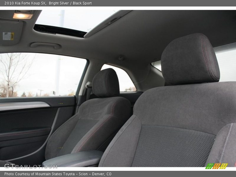 Bright Silver / Black Sport 2010 Kia Forte Koup SX