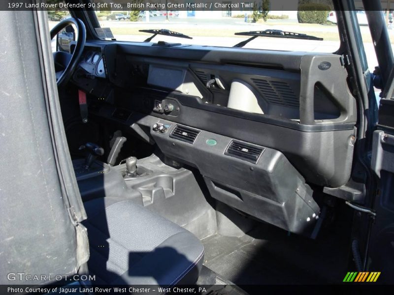 British Racing Green Metallic / Charcoal Twill 1997 Land Rover Defender 90 Soft Top