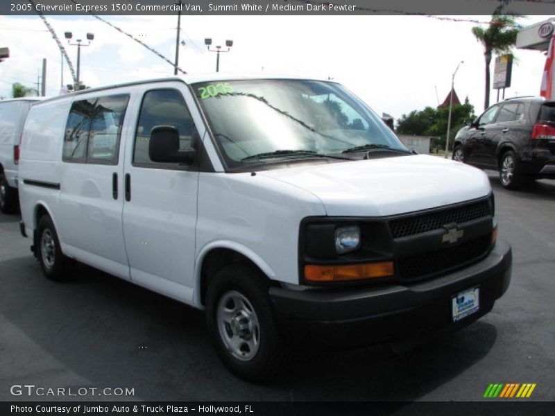 Summit White / Medium Dark Pewter 2005 Chevrolet Express 1500 Commercial Van