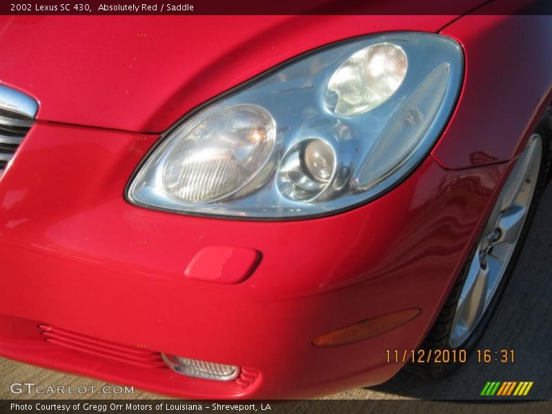 Absolutely Red / Saddle 2002 Lexus SC 430