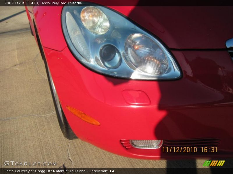 Absolutely Red / Saddle 2002 Lexus SC 430