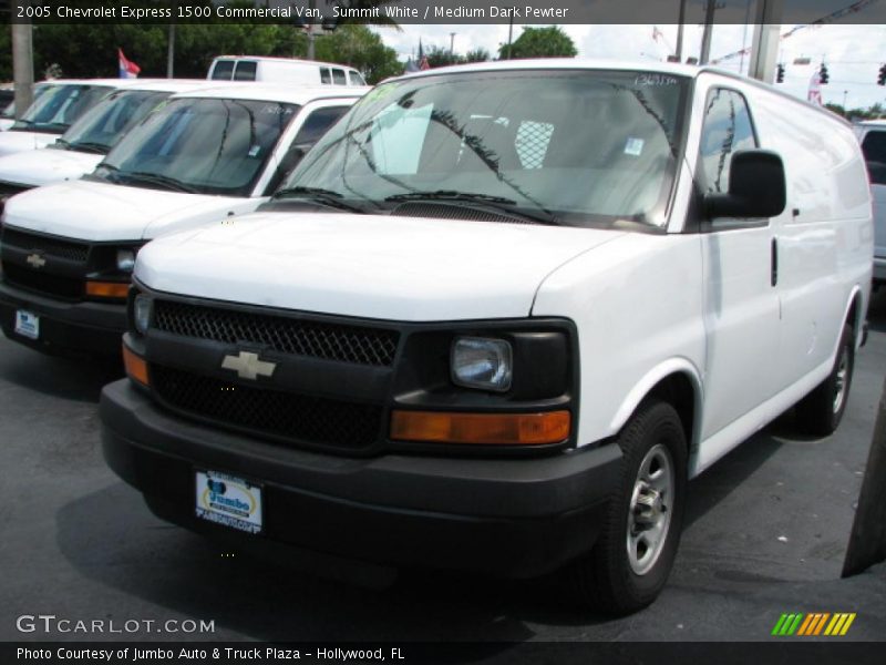 Summit White / Medium Dark Pewter 2005 Chevrolet Express 1500 Commercial Van