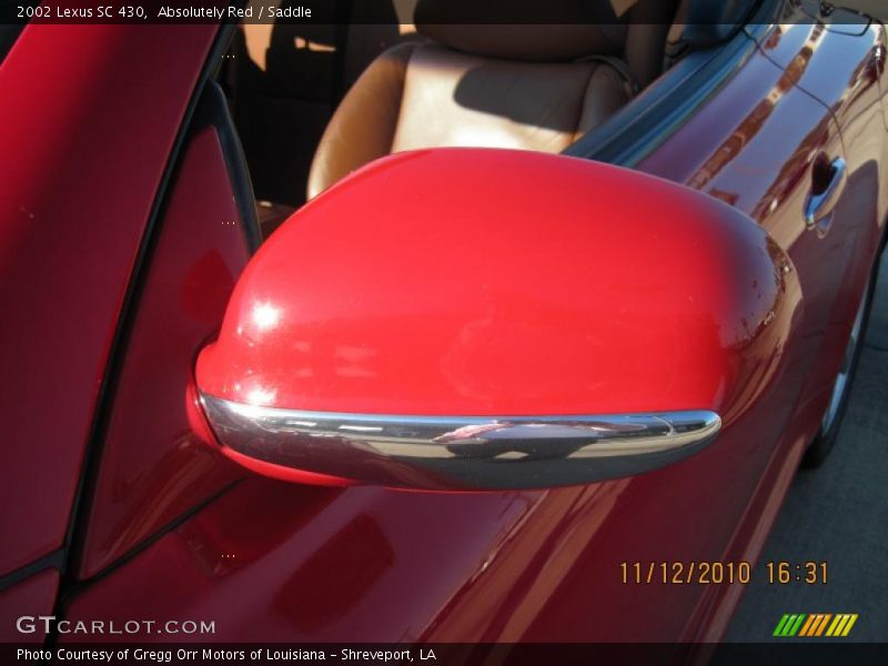 Absolutely Red / Saddle 2002 Lexus SC 430