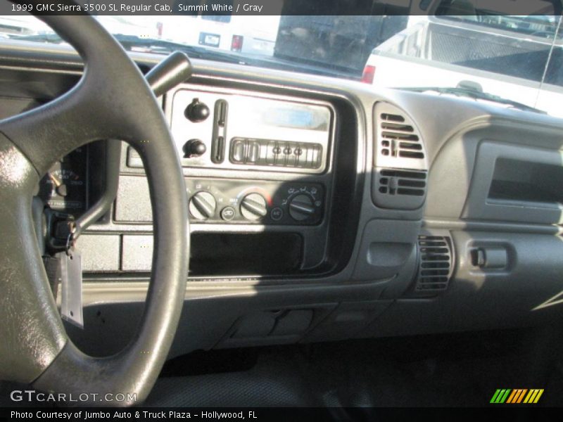 Summit White / Gray 1999 GMC Sierra 3500 SL Regular Cab