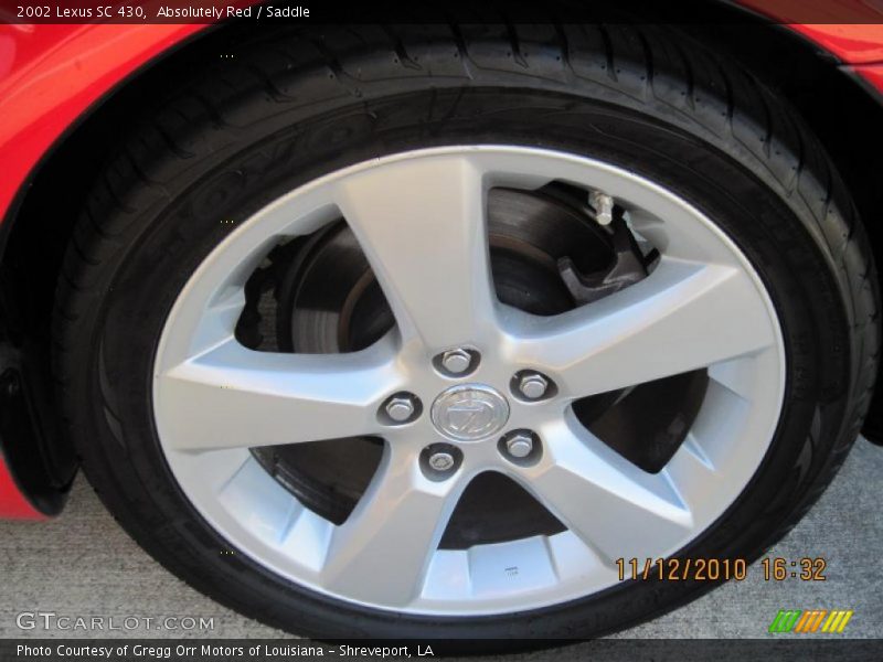 Absolutely Red / Saddle 2002 Lexus SC 430