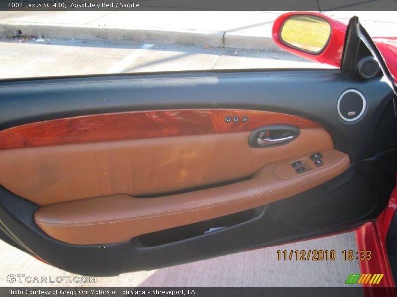 Absolutely Red / Saddle 2002 Lexus SC 430