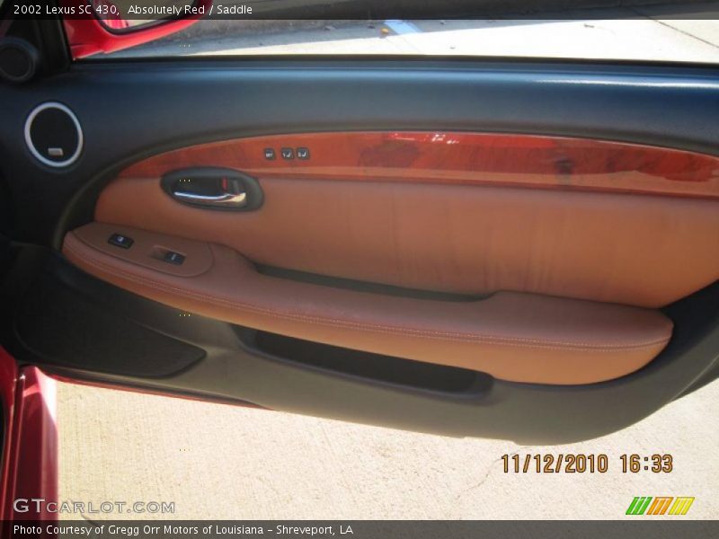 Absolutely Red / Saddle 2002 Lexus SC 430