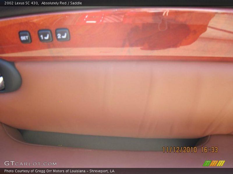 Absolutely Red / Saddle 2002 Lexus SC 430