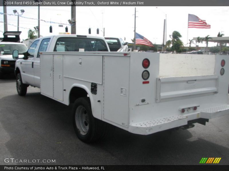 Oxford White / Medium Flint 2004 Ford F450 Super Duty XL Crew Cab Utility Truck