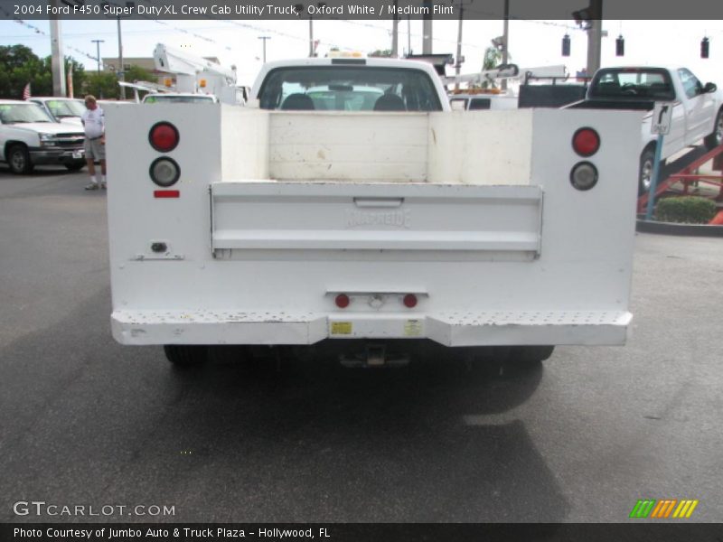 Oxford White / Medium Flint 2004 Ford F450 Super Duty XL Crew Cab Utility Truck