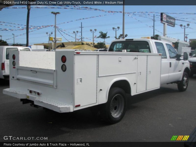 Oxford White / Medium Flint 2004 Ford F450 Super Duty XL Crew Cab Utility Truck