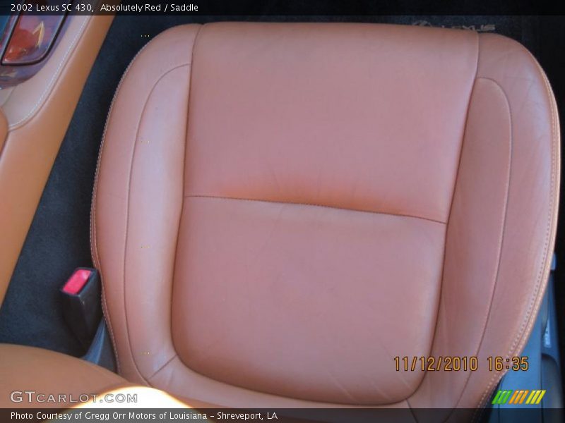 Absolutely Red / Saddle 2002 Lexus SC 430