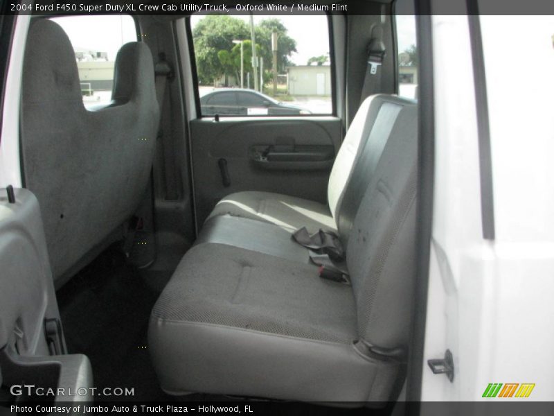 Oxford White / Medium Flint 2004 Ford F450 Super Duty XL Crew Cab Utility Truck