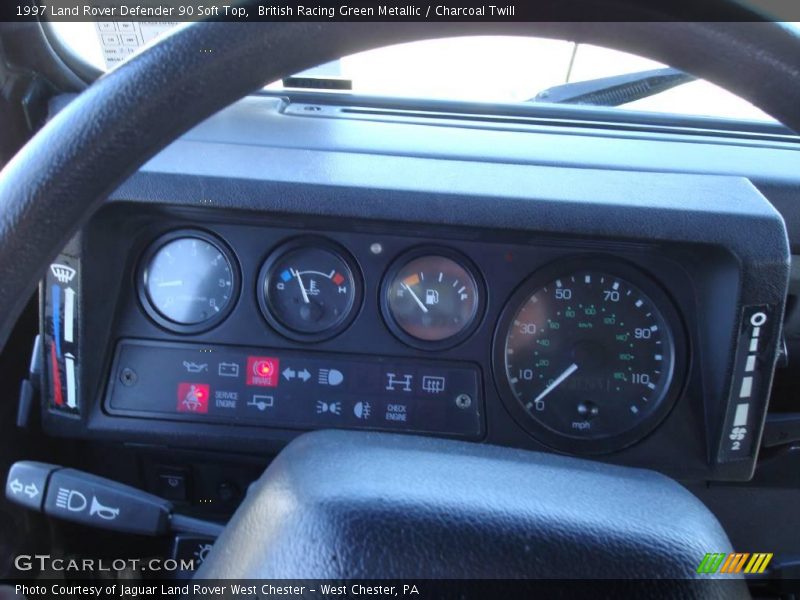 British Racing Green Metallic / Charcoal Twill 1997 Land Rover Defender 90 Soft Top