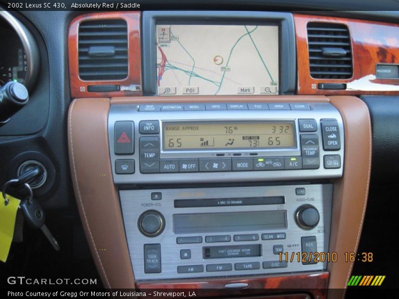 Navigation of 2002 SC 430