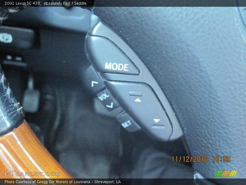 Absolutely Red / Saddle 2002 Lexus SC 430