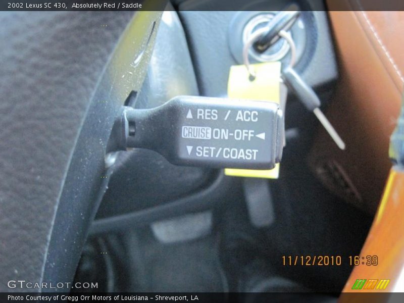 Absolutely Red / Saddle 2002 Lexus SC 430