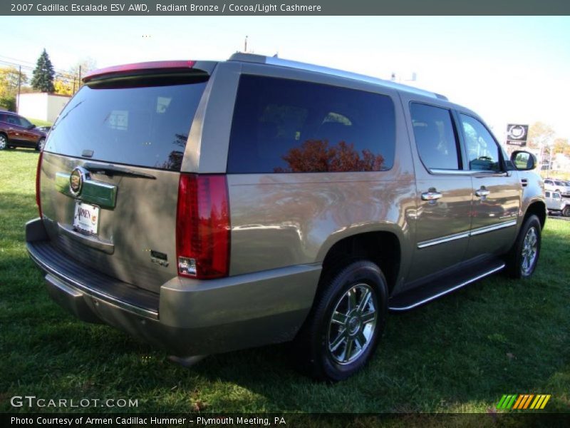 Radiant Bronze / Cocoa/Light Cashmere 2007 Cadillac Escalade ESV AWD