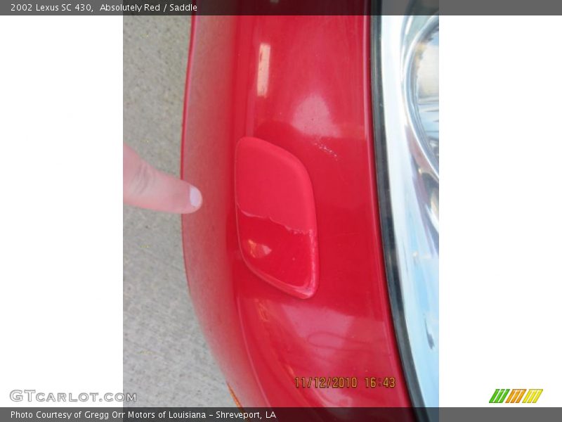 Absolutely Red / Saddle 2002 Lexus SC 430